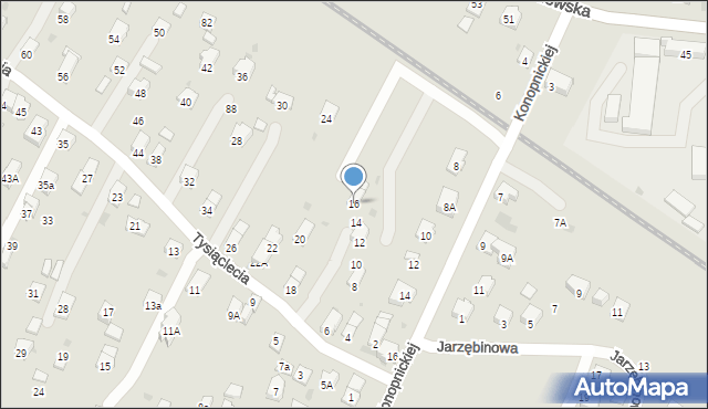 Sanok, Tysiąclecia, 16, mapa Sanok