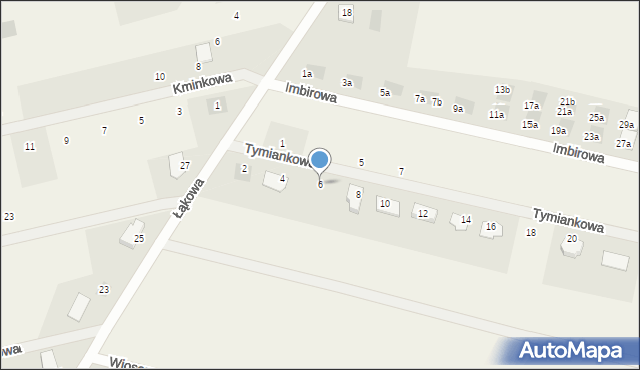 Skowarcz, Tymiankowa, 6, mapa Skowarcz