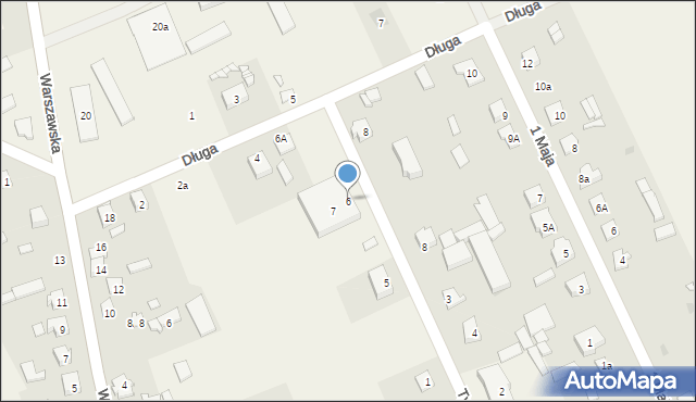 Sobienie-Jeziory, Tysiąclecia, 6, mapa Sobienie-Jeziory