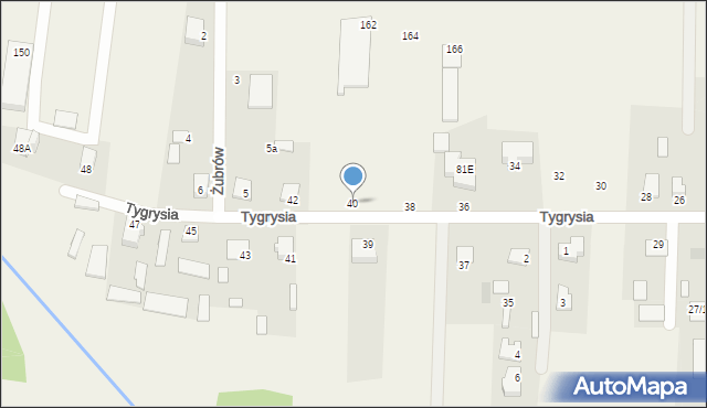 Sobolewo, Tygrysia, 40, mapa Sobolewo