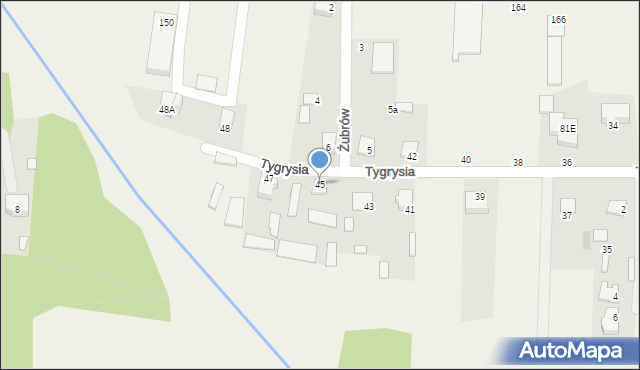 Sobolewo, Tygrysia, 45, mapa Sobolewo