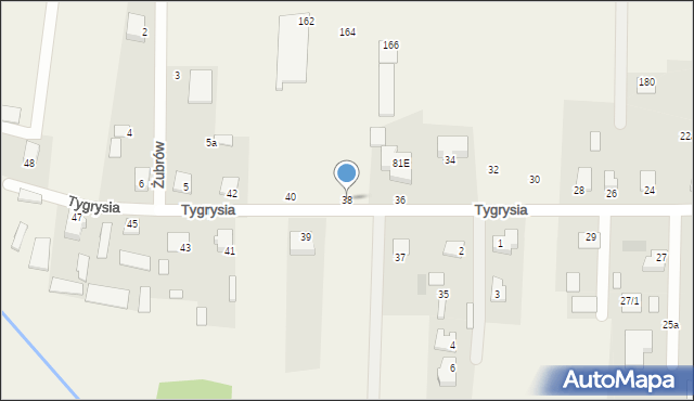 Sobolewo, Tygrysia, 38, mapa Sobolewo