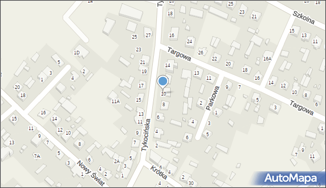 Sokoły, Tykocińska, 10, mapa Sokoły