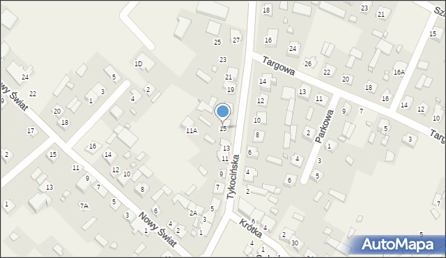 Sokoły, Tykocińska, 15, mapa Sokoły