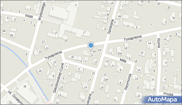 Swarzędz, Tysiąclecia, 28, mapa Swarzędz