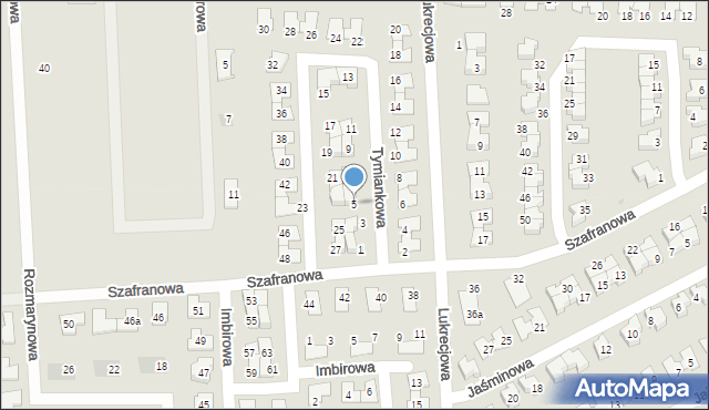 Tarnowskie Góry, Tymiankowa, 5, mapa Tarnowskie Góry