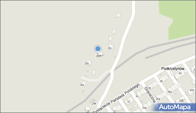 Trzebinia, Tysiąclecia Państwa Polskiego, 29D, mapa Trzebinia