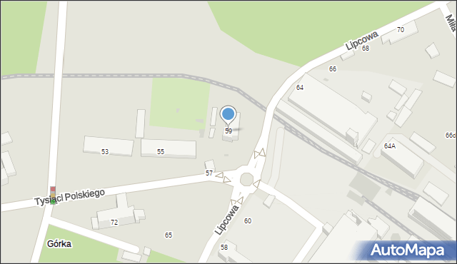 Trzebinia, Tysiąclecia Państwa Polskiego, 59, mapa Trzebinia