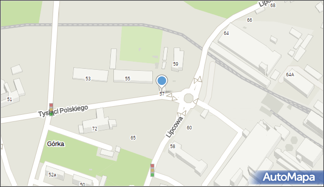 Trzebinia, Tysiąclecia Państwa Polskiego, 57, mapa Trzebinia