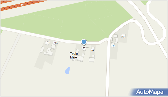 Tyble, Tyble, 75, mapa Tyble