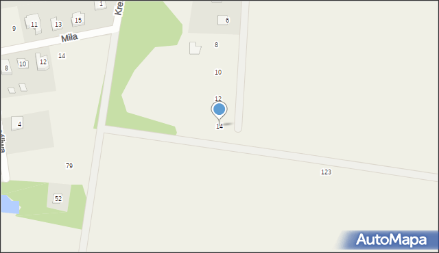 Tyborów, Tyborów, 14, mapa Tyborów