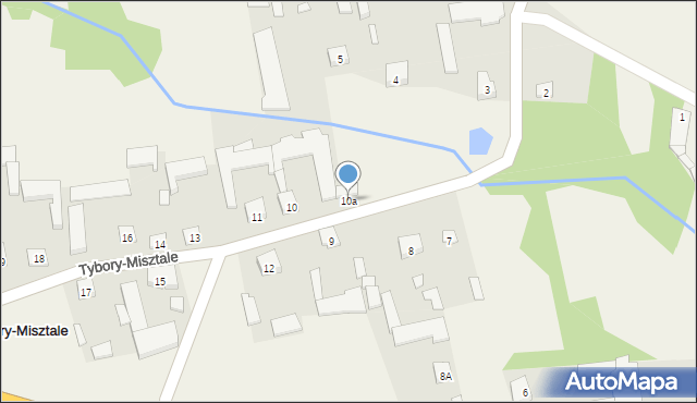 Tybory-Misztale, Tybory-Misztale, 10a, mapa Tybory-Misztale