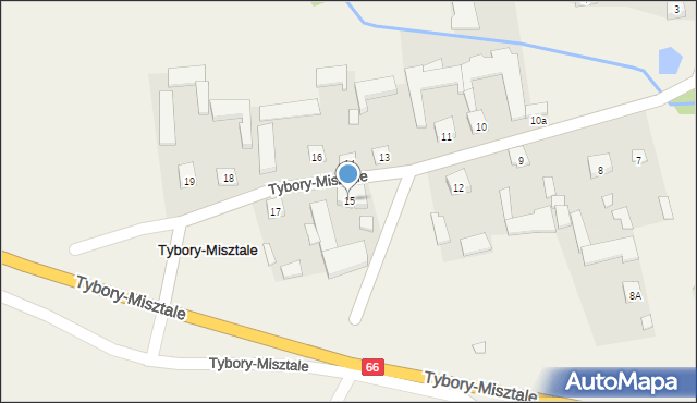 Tybory-Misztale, Tybory-Misztale, 15, mapa Tybory-Misztale