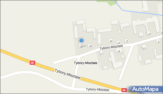 Tybory-Misztale, Tybory-Misztale, 19, mapa Tybory-Misztale