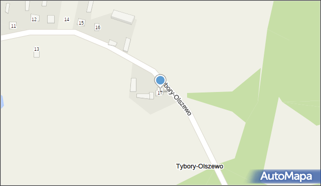 Tybory-Olszewo, Tybory-Olszewo, 17, mapa Tybory-Olszewo