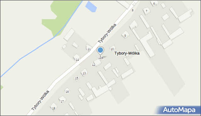 Tybory-Wólka, Tybory-Wólka, 12A, mapa Tybory-Wólka