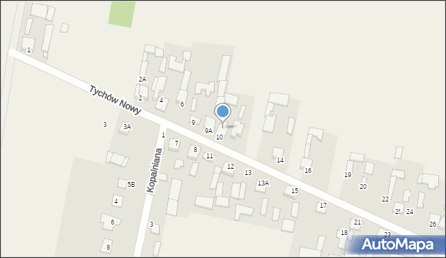 Tychów Nowy, Tychów Nowy, 10A, mapa Tychów Nowy