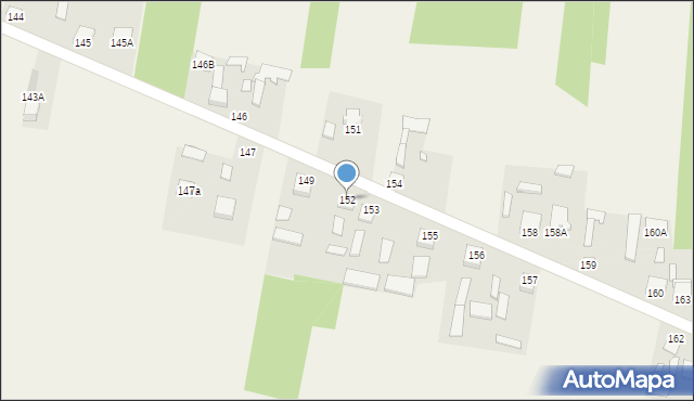 Tychów Nowy, Tychów Nowy, 152, mapa Tychów Nowy