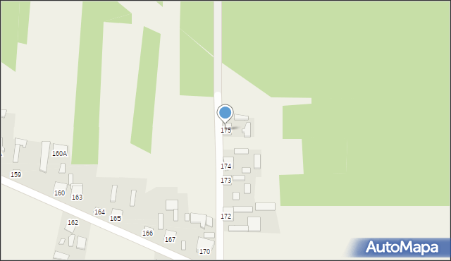 Tychów Nowy, Tychów Nowy, 175, mapa Tychów Nowy