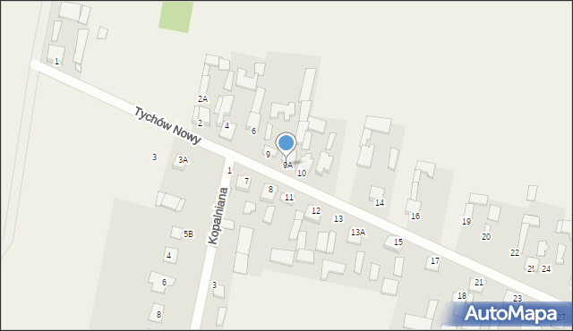 Tychów Nowy, Tychów Nowy, 9A, mapa Tychów Nowy