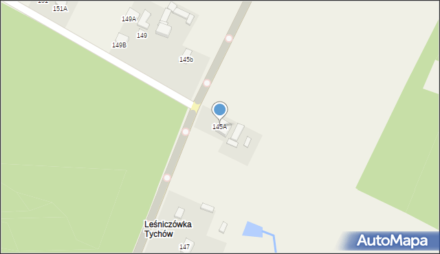 Tychów Stary, Tychów Stary, 145A, mapa Tychów Stary