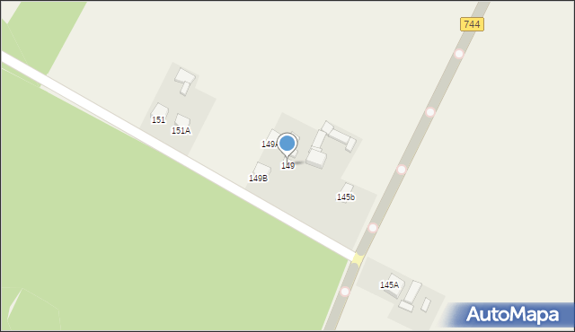 Tychów Stary, Tychów Stary, 149, mapa Tychów Stary