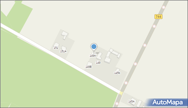 Tychów Stary, Tychów Stary, 149c, mapa Tychów Stary