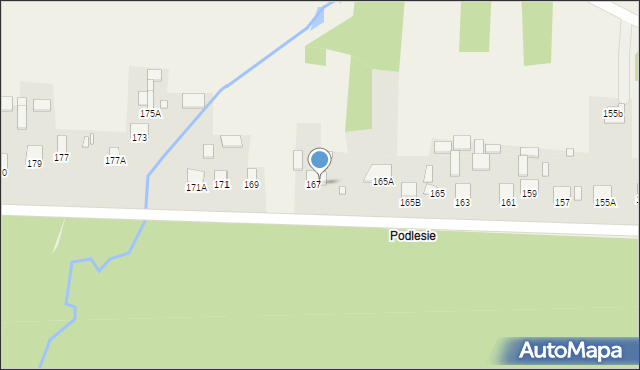 Tychów Stary, Tychów Stary, 167A, mapa Tychów Stary