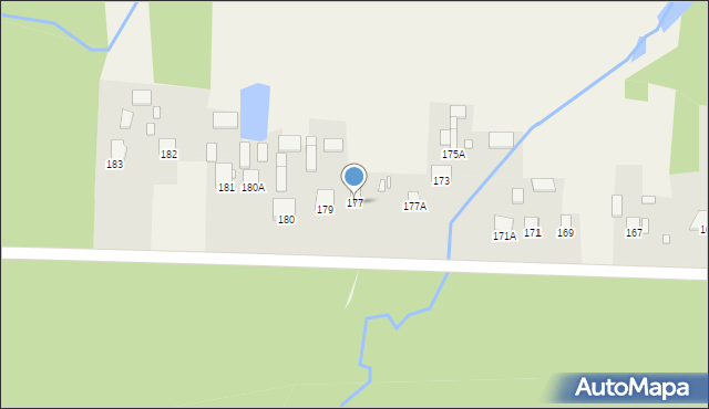Tychów Stary, Tychów Stary, 177, mapa Tychów Stary