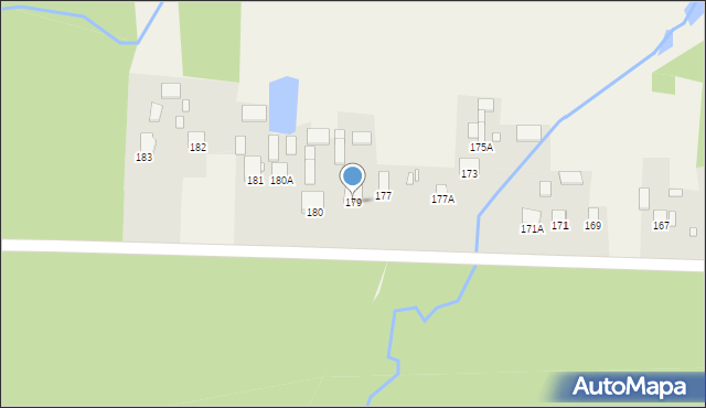 Tychów Stary, Tychów Stary, 179, mapa Tychów Stary