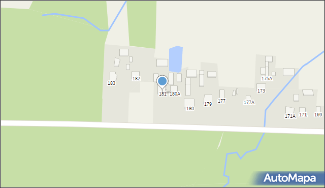 Tychów Stary, Tychów Stary, 181, mapa Tychów Stary