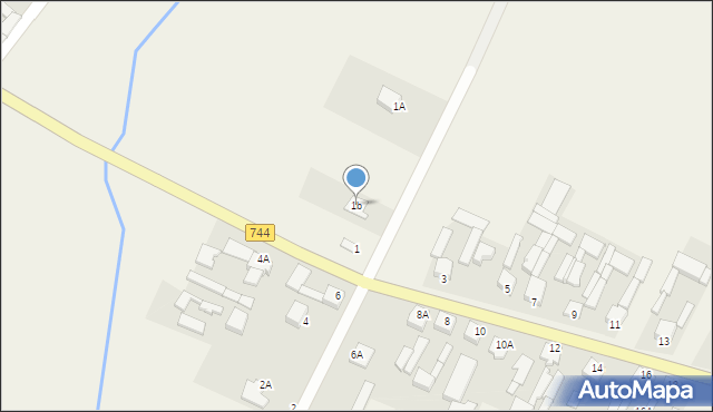 Tychów Stary, Tychów Stary, 1b, mapa Tychów Stary