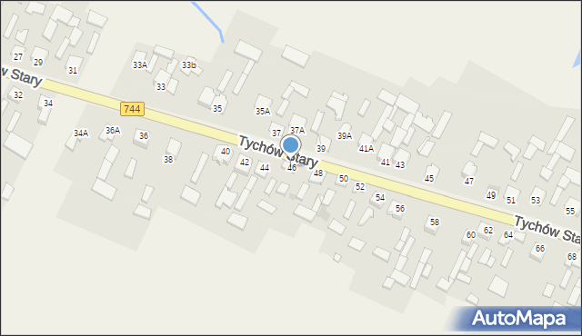 Tychów Stary, Tychów Stary, 46, mapa Tychów Stary