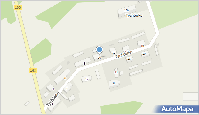 Tychówko, Tychówko, 10, mapa Tychówko