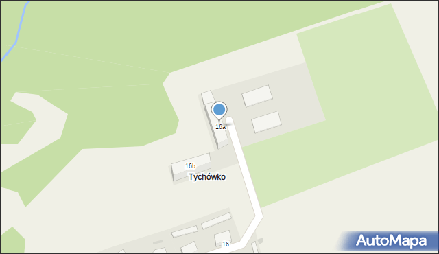 Tychówko, Tychówko, 16a, mapa Tychówko
