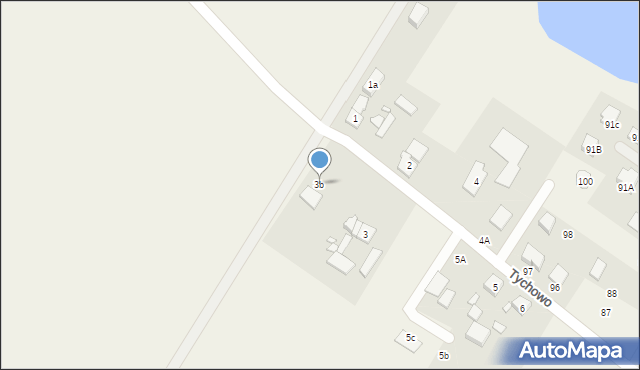 Tychowo, Tychowo, 3b, mapa Tychowo