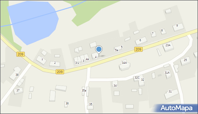 Tychowo, Tychowo, 4b, mapa Tychowo