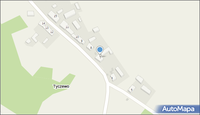 Tyczewo, Tyczewo, 7, mapa Tyczewo