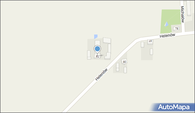 Tykadłów, Tykadłów, 81, mapa Tykadłów