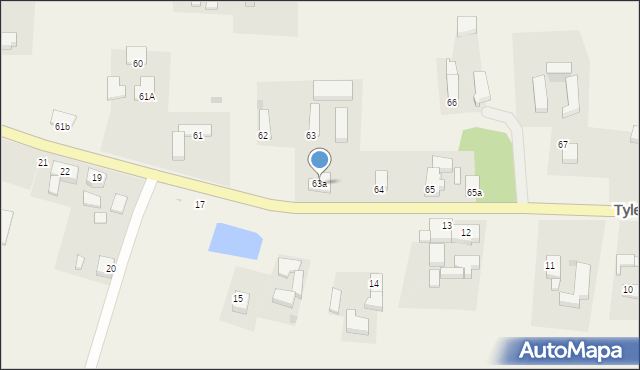 Tylewice, Tylewice, 63a, mapa Tylewice