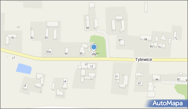 Tylewice, Tylewice, 65a, mapa Tylewice