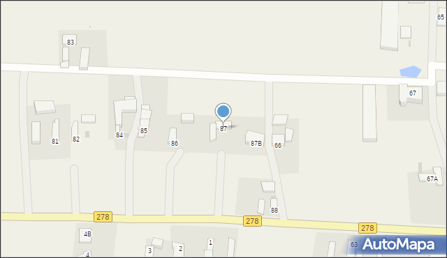 Tylewice, Tylewice, 87, mapa Tylewice