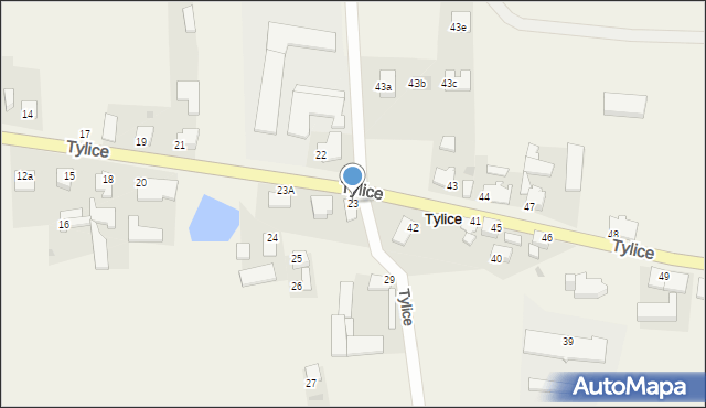 Tylice, Tylice, 23, mapa Tylice