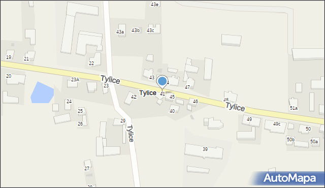 Tylice, Tylice, 41, mapa Tylice