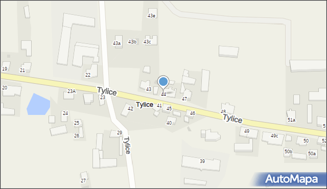 Tylice, Tylice, 44, mapa Tylice