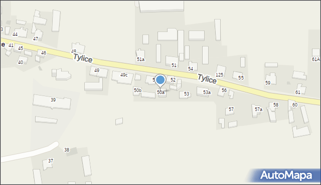 Tylice, Tylice, 50a, mapa Tylice