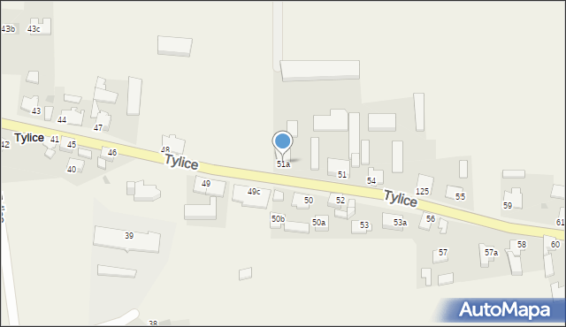 Tylice, Tylice, 51a, mapa Tylice