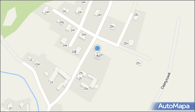 Tylice, Tylice, 25p, mapa Tylice