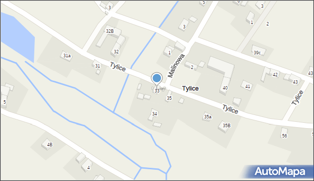 Tylice, Tylice, 33, mapa Tylice