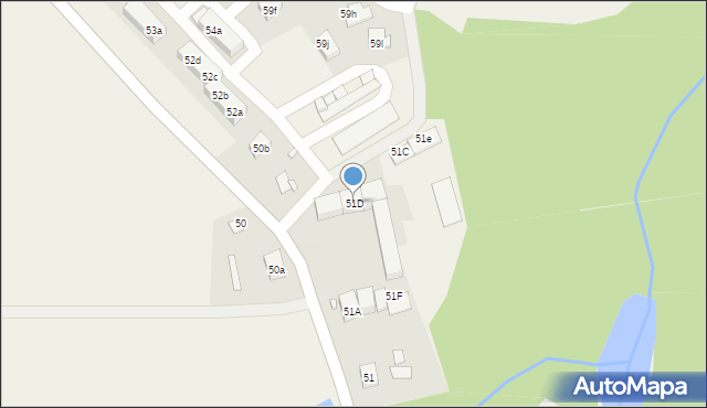 Tylice, Tylice, 51D, mapa Tylice